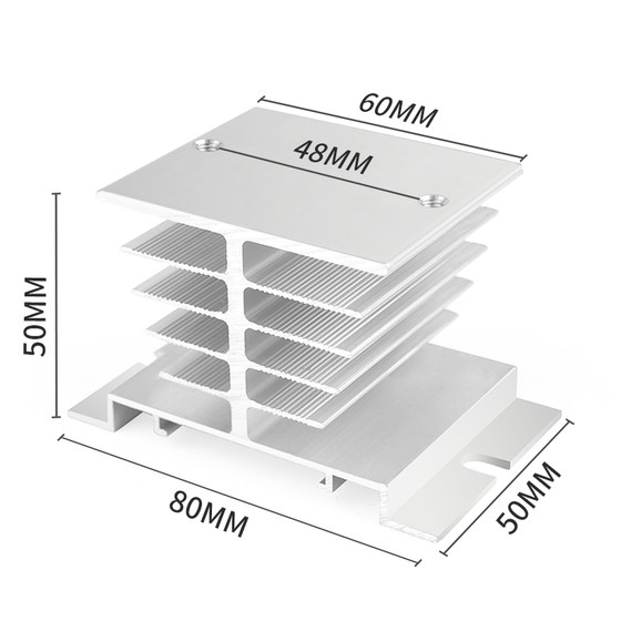 SSR 솔리드 스테이트 릴레이 방열판 라디에이터 알루미늄 방열판