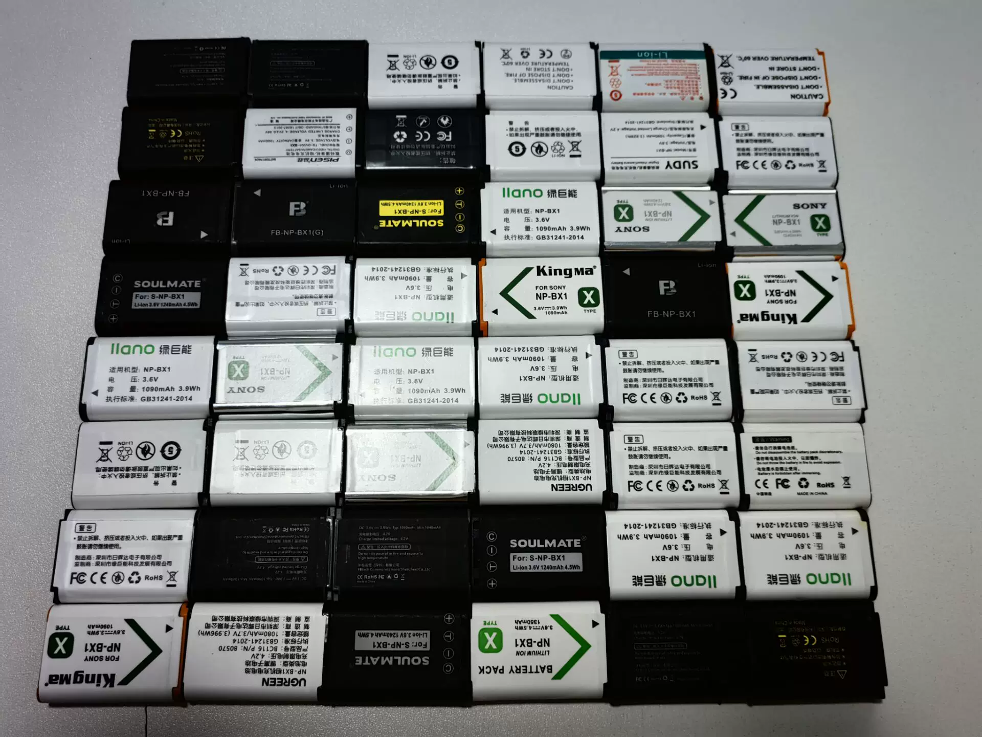 Б/у NP BX1 аккумулятор подходит для камер Sony ZV1RX100 M2 M3 M4 M4 M5A M6 M7 черная карта