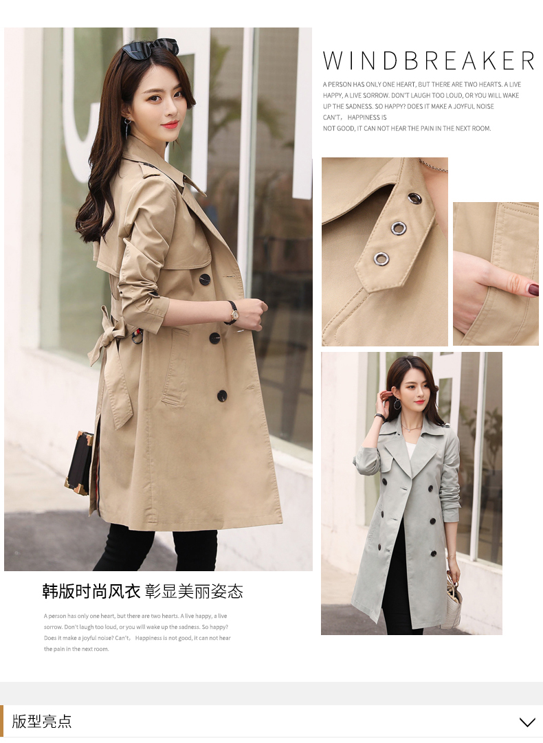 Trench pour femme AUJOURD HUI en Coton en Coton - Ref 3228024 Image 8