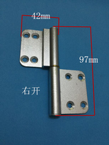Right open 4 inch bent aluminum alloy release hinge Bathroom Kitchen room aluminum alloy door hinge