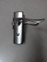 Bathroom aluminum alloy BK mortise lock indoor handle door lock hole distance 125MM without key