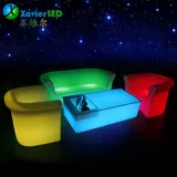 Персонализированный светодиод красочный длинное квадратное винное столовое столик мода творческий кофейный столик ktv