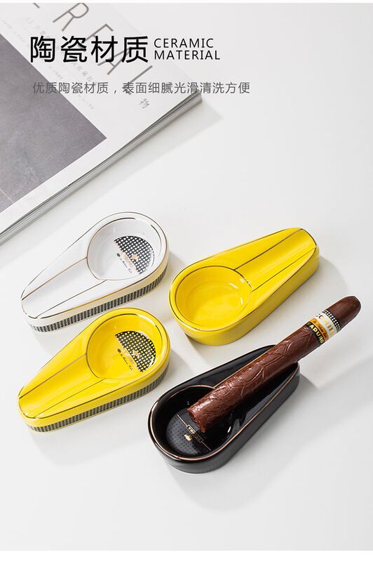 Cigar Ashtray Creative Stylish Ceramic Outdoor Travel Portable Home Cigar Ashtray Special for Cigars