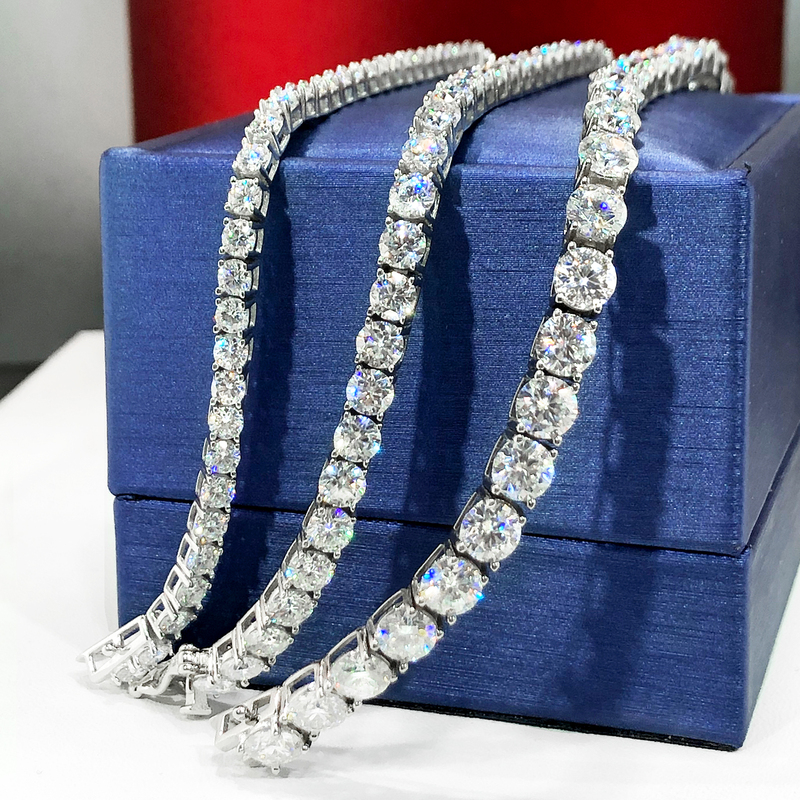 Full of Moissanite Diamond Bracelet, Accessible Luxury Tennis Chain for Women and Men, 925 Silver Plated with 18 White Gold Jewelry, Cultivated Diamond Bracelet Full of Moissanite Diamond Bracelet, Accessible Luxury Tennis Chain for Women and Men, 925 Silver Plated with 18 White Gold Jewelry, Cultivated Diamond Bracelet