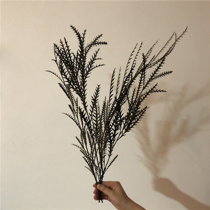 Imported natural plant immortal flower dry branches literary retro home soft decoration leaf vein flower home homestay decoration