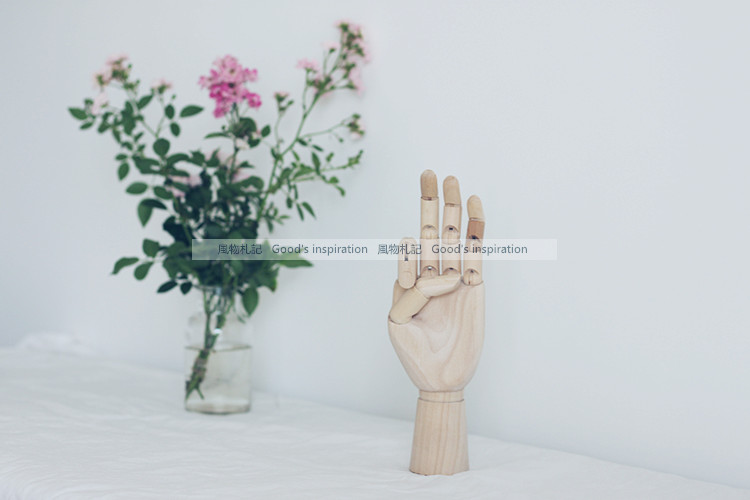 Ghi chú về phong cảnh, phong cách tối giản Bắc Âu, khớp gỗ, đồ trang trí bàn tay con người, trang trí nhà cửa decor phòng ngủ đơn giản