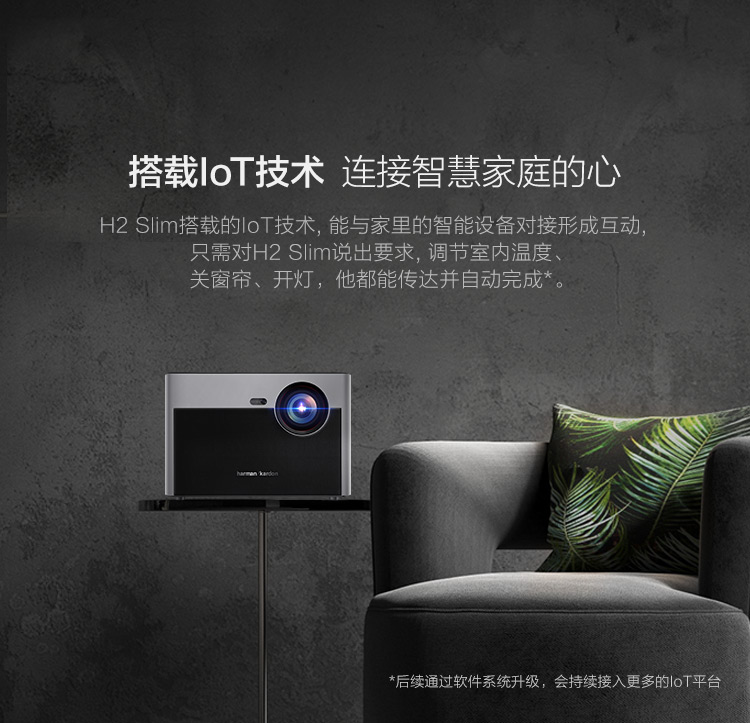 Máy đo cực cao không có màn hình TV H2slim 1080P HD máy chiếu gia đình thông minh gia đình không dây WIFI máy chiếu