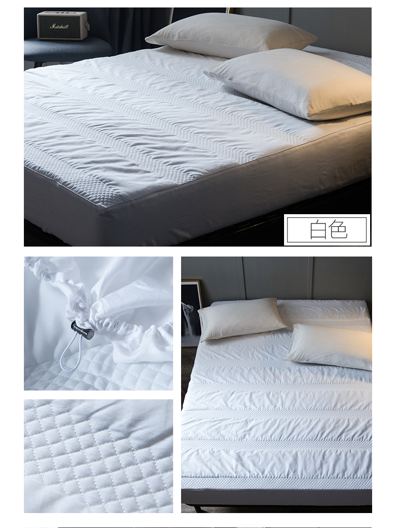 giường bông giường Li 1.2m bông phòng không Nam Cực acarid lập một đơn mảnh vỏ bảo vệ Simmons nệm bảo vệ - Trang bị Covers ga giường chun