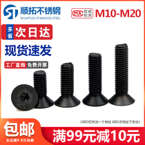 10 9 class flat head screw countersunk head hexagonal screw small screw big full accessory lengthened M10M12M16M20