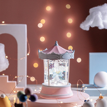 Carousel Music Box Crystal Ball Music Box Night Light Male Girlfriend Girlfriend Children Children Birthday Gift