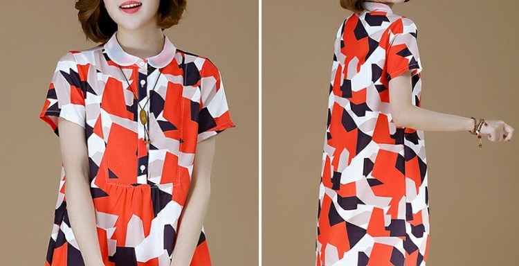 Meizhi fat MM2018 hè mới XL nữ buông lơi mỏng cổ áo búp bê văn học áo khoác nữ de thương