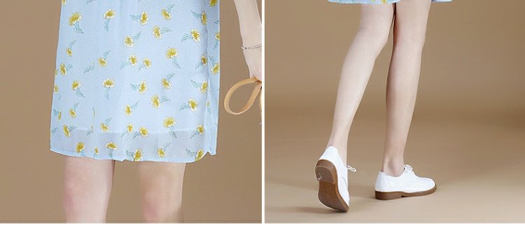 Meizhi fat MM2018 hè mới XL dành cho nữ áo dài mỏng in họa tiết búp bê voan nữ áo kiểu nữ đẹp tuổi 35