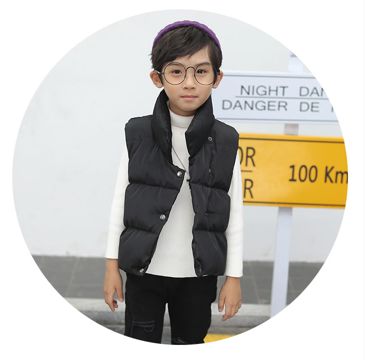 Áo khoác dạ trẻ em cotton cho bé trai và bé gái vest dày bánh mỳ vest 2018 thu đông thời trang mới sỉ quần áo trẻ em