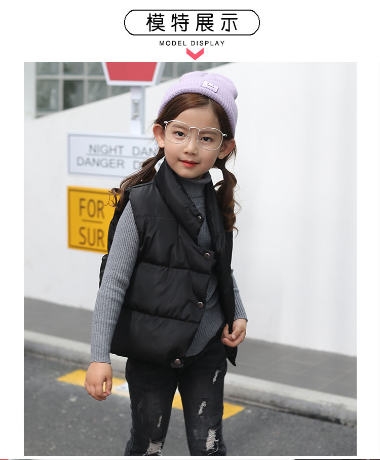 Áo khoác dạ trẻ em cotton cho bé trai và bé gái vest dày bánh mỳ vest 2018 thu đông thời trang mới sỉ quần áo trẻ em