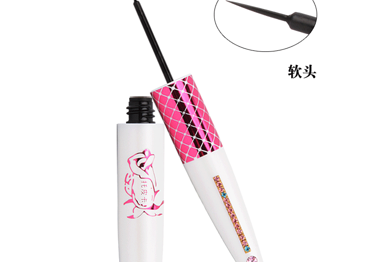 Topeka Flow eyeliner 4g cứng đầu / mềm đầu TED7 không làm nhòe lớp trang điểm kẻ mắt không thấm nước lâu trôi - Bút kẻ mắt kẻ mắt clio