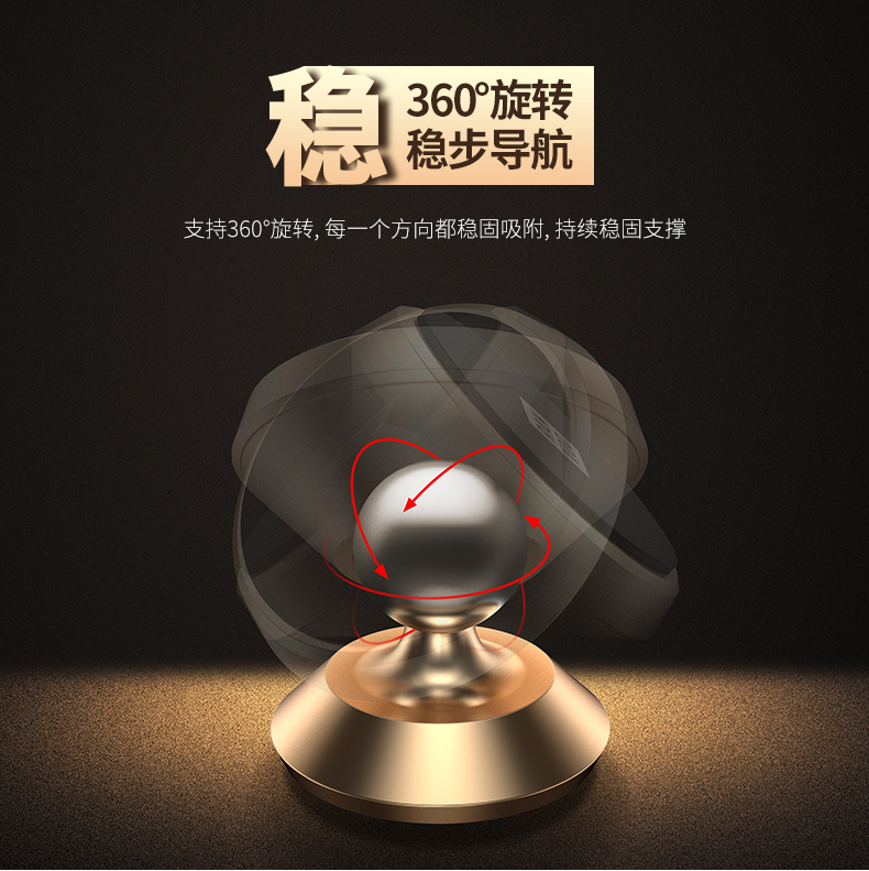 điện thoại xe giữ xe chuyển hướng khung Sucker xe với đa chức năng khung hỗ trợ phổ biến nam châm tiền sáng tạo - Phụ kiện điện thoại trong ô tô giá đỡ điện thoại 3 chân