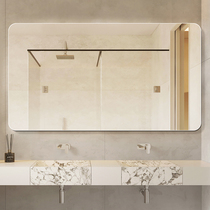 Customizable rounded frameless bathroom mirror wall washroom toilet toilet makeup bathroom mirror wall wall hanging