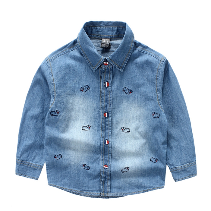 Chemise garcon à manche longue en toile - Ref 2076868 Image 6
