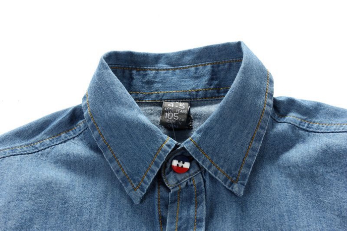 Chemise garcon à manche longue en toile - Ref 2076868 Image 8