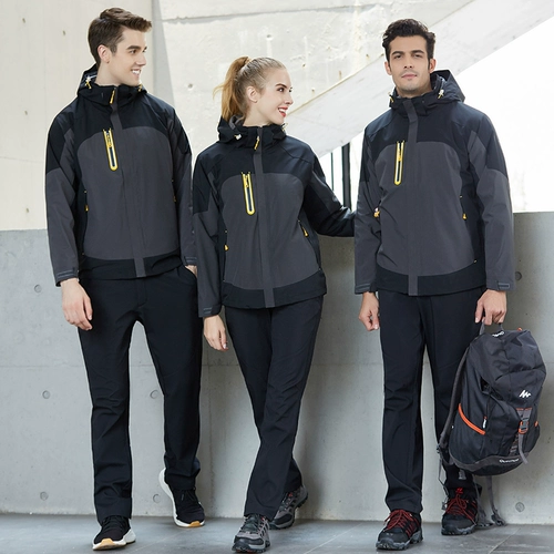 Демисезонная съемная утепленная ветрозащитная водонепроницаемая куртка для работы, делается под заказ, «три в одном»