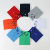 Тонкая летняя футболка polo для работы, рубашка, делается под заказ, с печатью вашего логотипа, короткий рукав