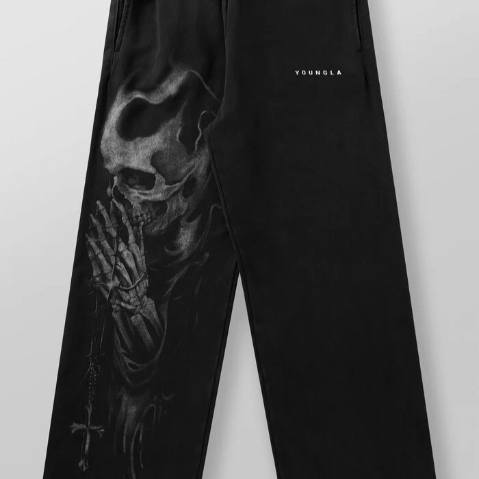American-Style Trendy High-Street Sweatpants Joggers Sports Fitness Casual Straight Loose Wide-Leg Pants Long Pants