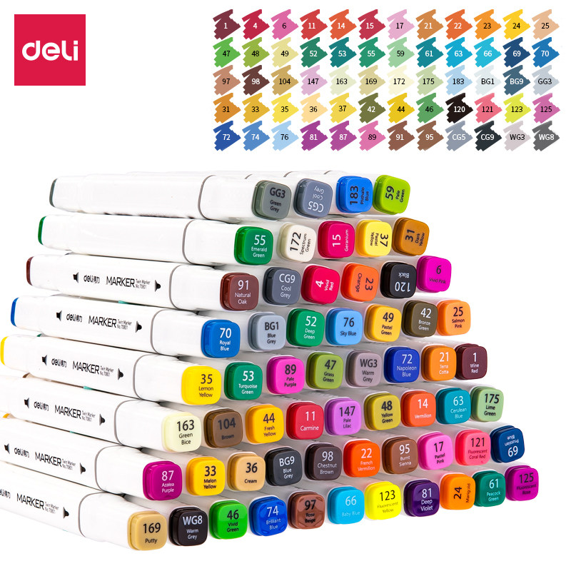 Powerful marker pen set double-headed students special watercolor pen painting graffiti animation architecture hand-painted design art