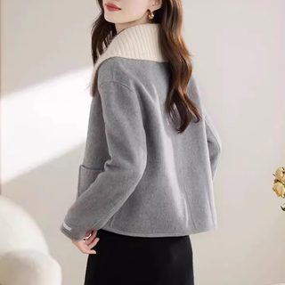 双面毛呢外套女士春秋冬季2025年新款小个子今年流行爆款呢子大衣