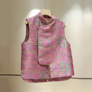 Chinese Style Vest Jacket for Women, Spring, Autumn and Winter 2025 New Style, Stylish Outerwear, High-End Fashion European Vest