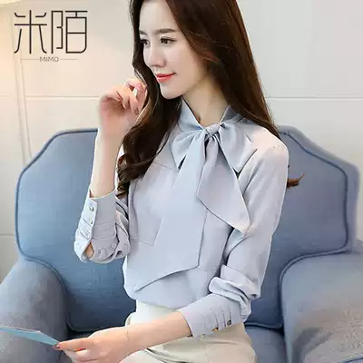 Women's Chiffon Shirt Women's Spring 2021 New Spring Long Sleeve Feminine Top Design Sense niche shirt