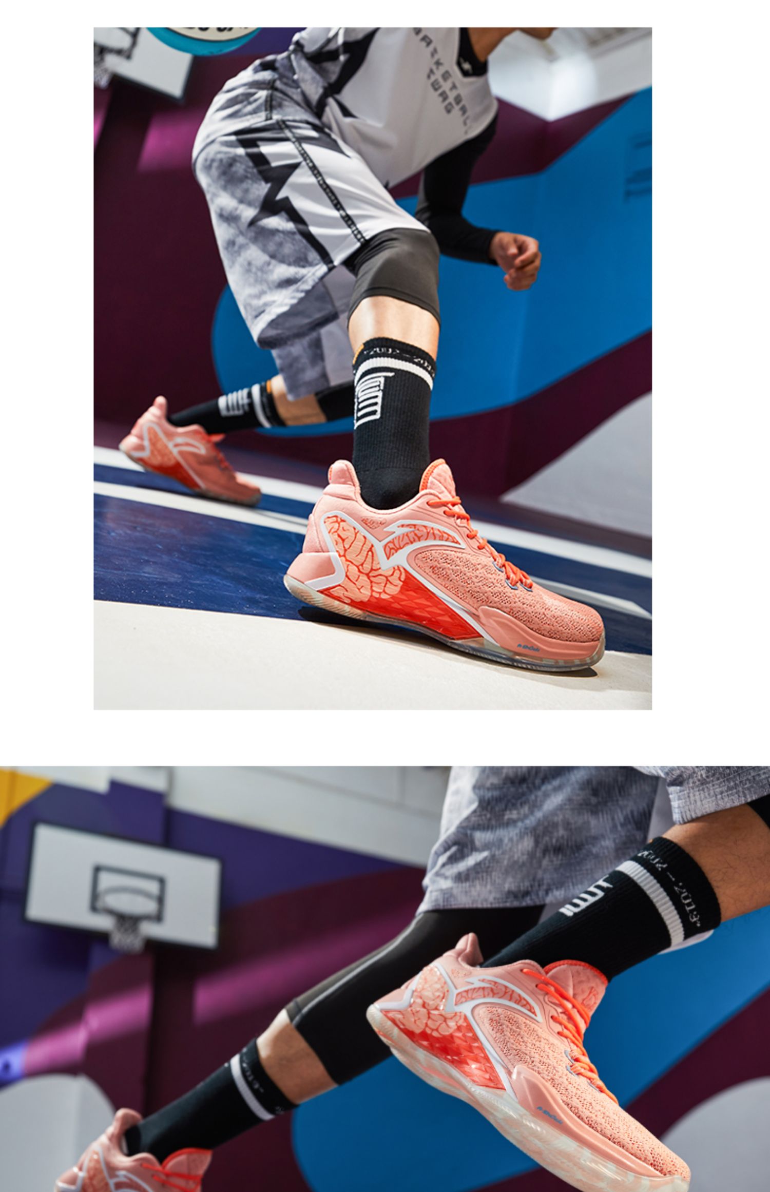 Trang web chính thức của Anta cửa hàng hàng đầu Giày bóng rổ Lakers Rondo 2019 mới RONDO Rondo RR giày thực tế 5 thế hệ - Giày bóng rổ giày thể thao cao cổ