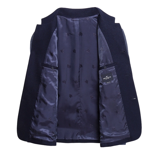 Septwolves, шерстяная мужская куртка, длинное пальто, средней длины