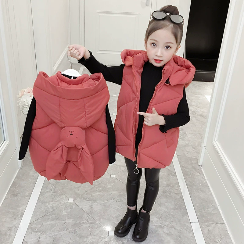 Áo vest bé gái mùa thu đông 2018 Trẻ em Hàn Quốc mới mặc vest mùa đông cho bé mặc ngoại cỡ