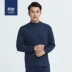 Nên và mát mẻ quần áo cotton mùa thu nam ấm áp cotton dày lông bông nửa cao cổ áo len cotton đơn G26 áo nâng ngực Áo ấm