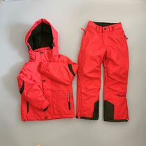 Outdoor childrens ski clothes set Boys and Girls ski pants waterproof and breathable warm ski cotton clothes