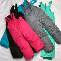 Childrens ski straps pants for boys and girls windproof waterproof thick high-waisted chest and warm childrens snow pants