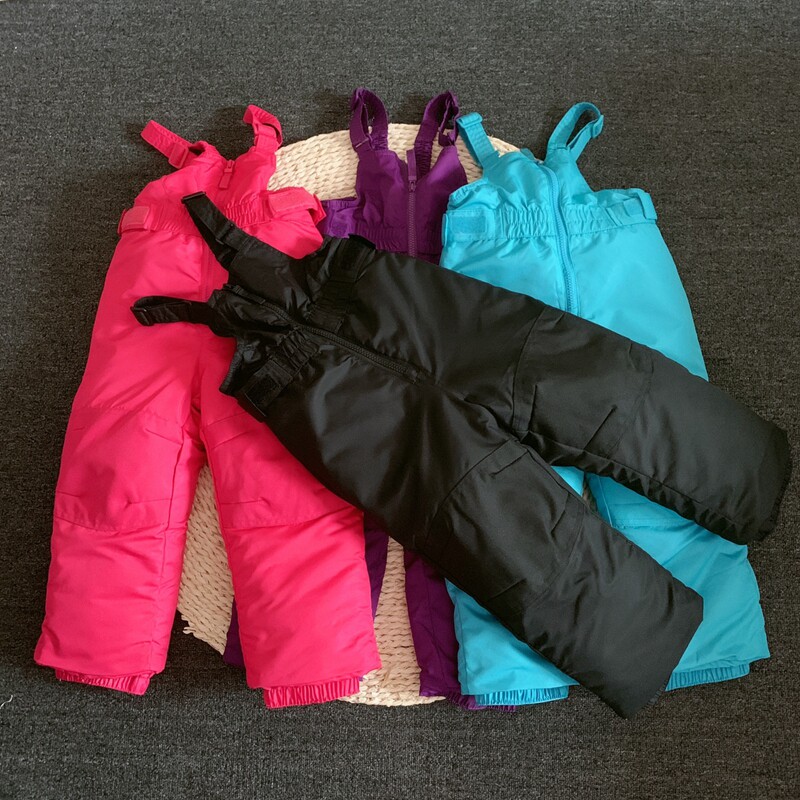 Foreign trade original single children's baby boy girl ski pants windproof waterproof thickening warm baby bag cotton pants winter