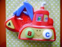 Baby toy with music cartoon excavator children early education Enlightenment Music toy puzzle