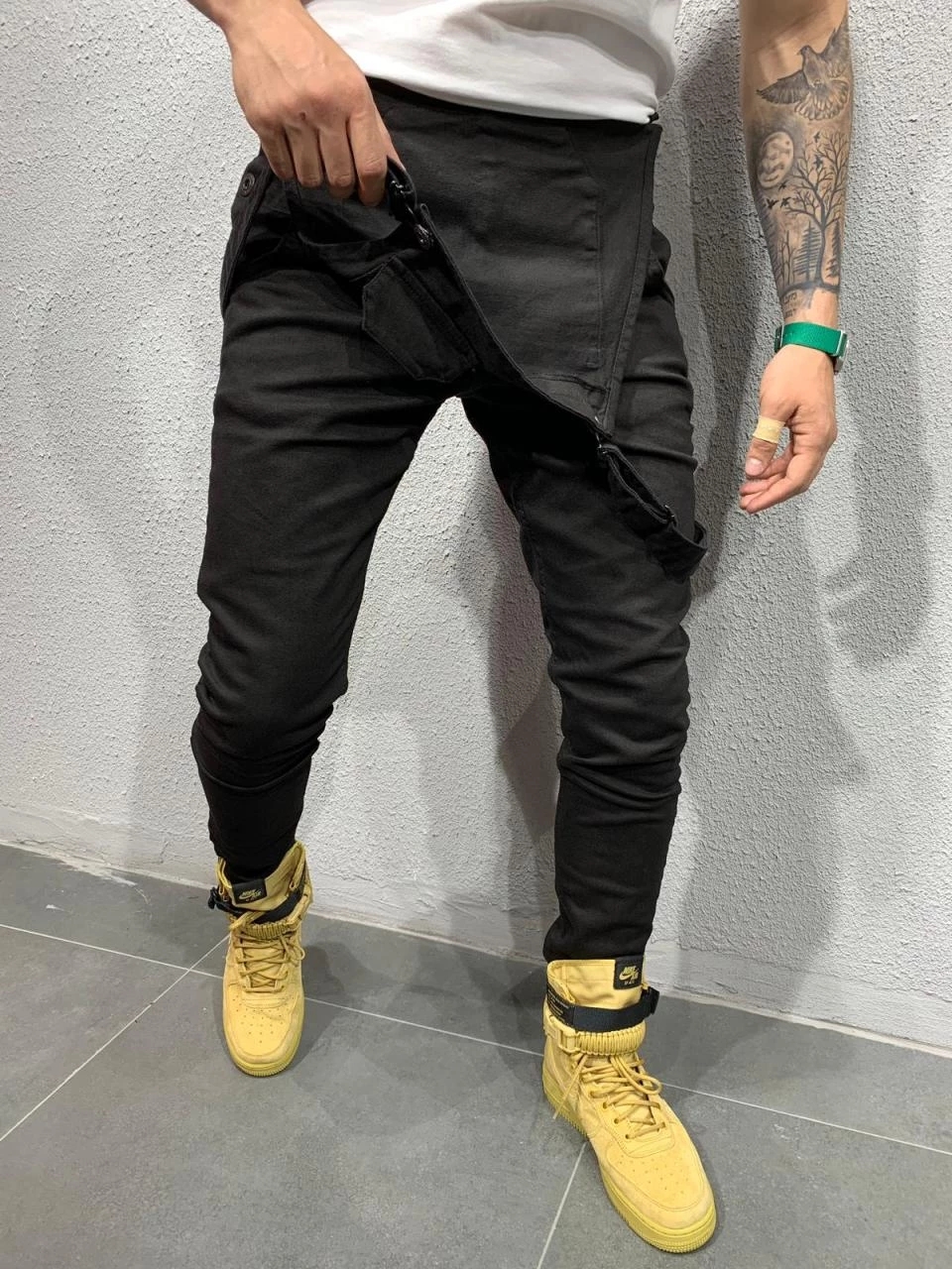 Foreign Trade Popular Workwear With Multiple Pockets, Overalls, Men's Casual Slim Fit Woven Jumpsuit, Wish Overalls, Men's_voghion.com