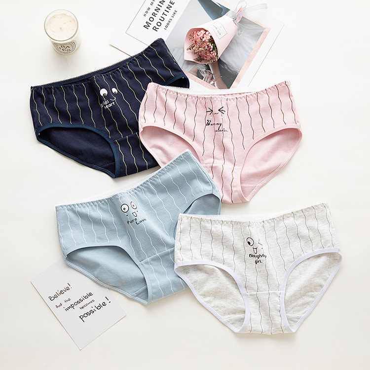 Qua mạng màu đỏ biểu hiện quần lót nữ cotton trung thu nữ cotton đáy quần tam giác 100% cotton do lot nu