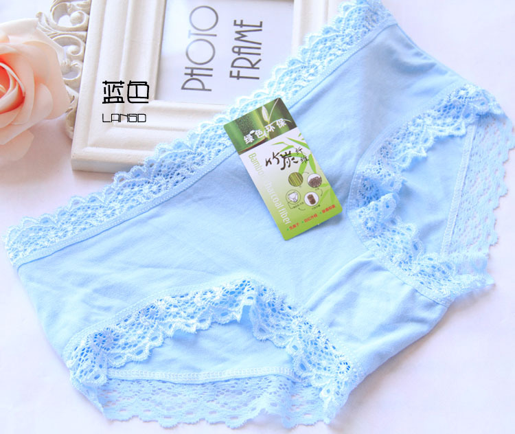 Mô hình vụ nổ tre than sợi đồ lót nữ modal ren tam giác nữ đồ lót quần lót nguyệt san