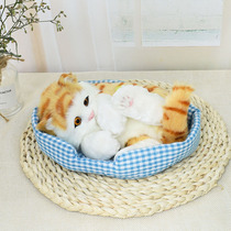 Will be called simulation Cat plush toy doll simulation cat cute kitty doll home decoration fake cat