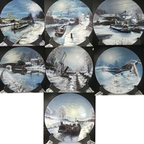 UK Wedgwood UK river winter view series limited edition hanging disc pendulum disc decorated reservee