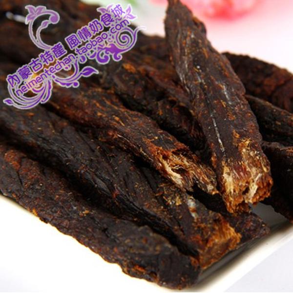  Boutique Inner Mongolia prairie pastoralist self-nourishing scallops dried and dried after air drying, and the fire roast beef jerky dried 500g 