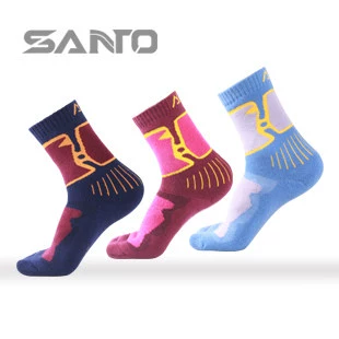 Vớ len Shantuo Merino cho nam và nữ mùa thu và mùa đông Vớ đi bộ đường dài ngoài trời chống mặc vớ thể thao khô nhanh - Vớ thể thao