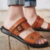 Dép nam 2019 sandal nam mới hai đôi sandal cá tính mang giày đi biển - Sandal boot nam Sandal