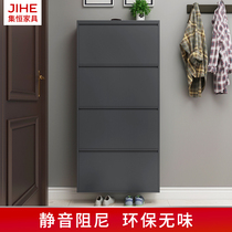 Simple tipping shoe cabinet ultra-thin door storage shoe cabinet simple multi-layer dustproof large capacity Porch Locker shoe cabinet