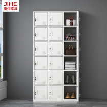 Eighteen door locker Office School iron sheet 18 door cabinet staff bathroom change storage cabinet