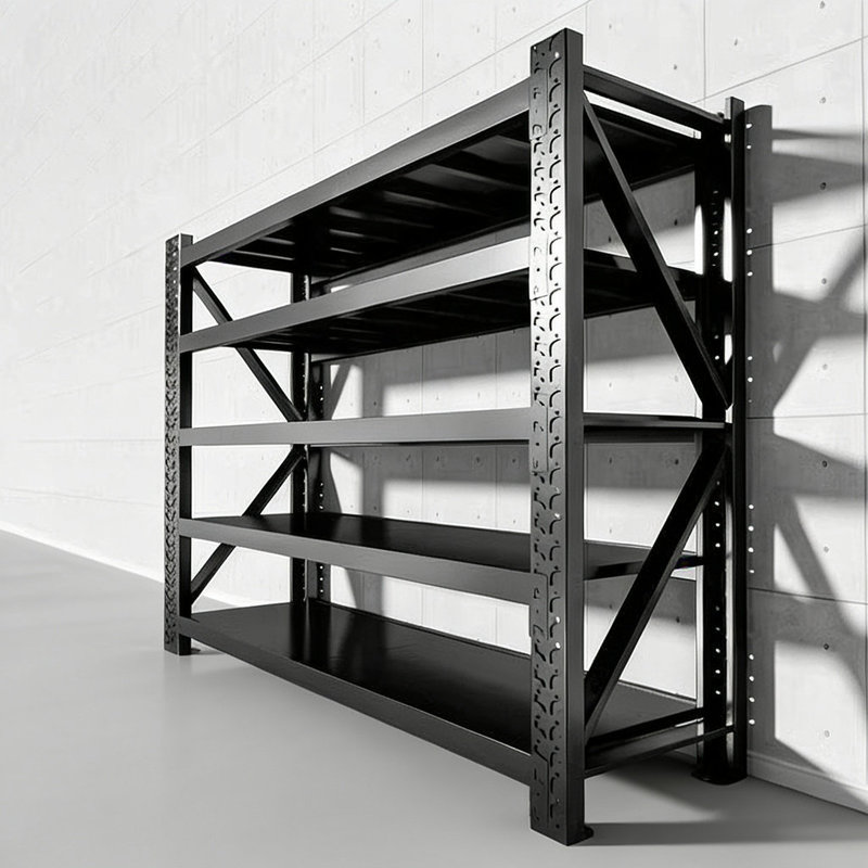 Warehouse Shelves, Multi-Layer Storage Racks, Warehouse Cargo Racks, Express Delivery Supermarket Household Storage Racks, Heavy-Duty Iron Shelves