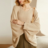 Кашемировая универсальная накидка, демисезонный кардиган, утепленный лонгслив, куртка, шарф